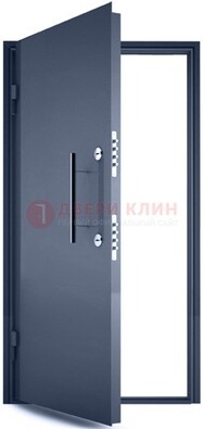 Черная металлическая бронированная дверь ДБ-1 в Воронеже