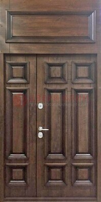 Классическая входная дверь с верхней фрамугой ДФГ-15 в Воронеже