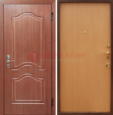 Входная дверь отделанная МДФ и ламинатом внутри ДМ-159 в Воронеже