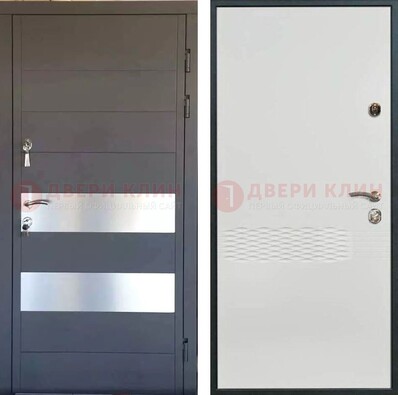 Металлическая дверь МДФ темная и светлая ДМ-420 в Воронеже