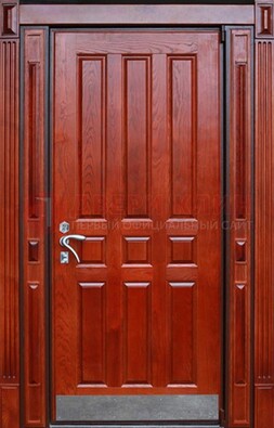 Красная входная дверь для улицы с МДФ ДМ-532 в Воронеже