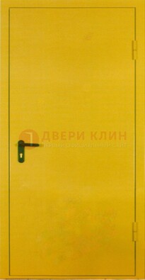 Желтая железная дверь с нитроэмалью ДН-5 в Воронеже
