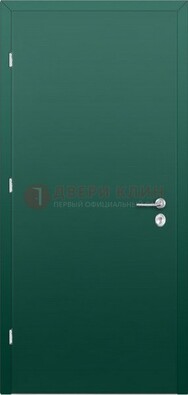Зеленая стальная дверь с нитроэмалью ДН-6 в Воронеже