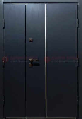 Темная металлическая дверь с порошковым покрытием ДП-220 в Воронеже