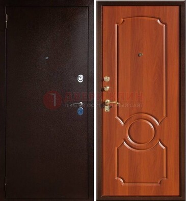 Темная железная дверь с порошковым напылением ДП-46 в Воронеже