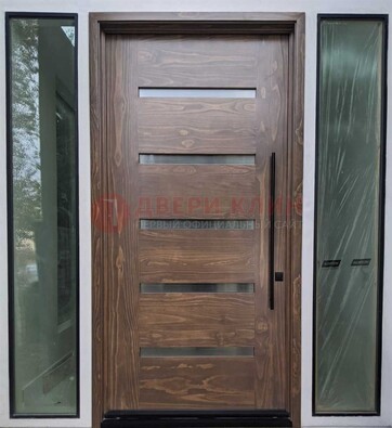 Железная дверь с виноритом и фрамугами ДВТ-189 в Воронеже
