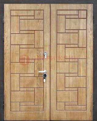 Светло-коричневая стальная дверь с виноритом ДВТ-245 в Воронеже