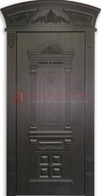 Черная стальная дверь с виноритом ДВТ-31 в Воронеже