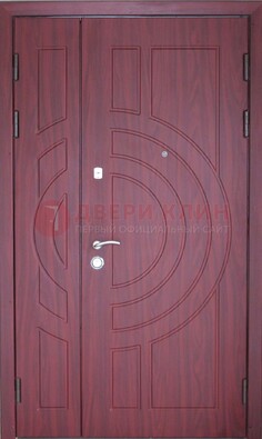 Тамбурная красная железная дверь с виноритом ДВТ-3 в Воронеже