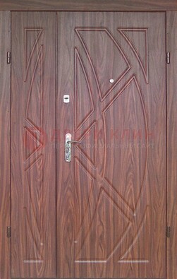 Железная тамбурная полуторная дверь с МДФ ПЛ-7 в Воронеже